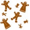 Seamless Gingerbread Background