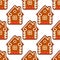 Seamless gingerbread pattern