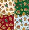 Seamless Gingerbread Pattern