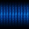 Seamless Glowing Pattern of Blue Waved Lines on Dark Background.