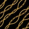 Seamless gold chains pattern. Repeat design.