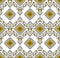 Seamless gold traditional indian pattern