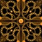 Seamless golden chains pattern Trendy repeating scarf textile print design.