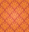 Seamless golden damask background