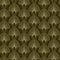 Seamless golden floral Art Deco Art Nouveau pattern with Geometric overlapping decorative leaves  arc or shell texture. Retro