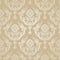 Seamless golden floral damask wallpaper.