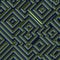 Seamless golden maze pattern