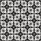 Seamless gothic floral pattern with cross