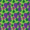 Seamless grape pattern