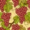 Seamless grapes background