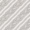 Seamless gray french woven linen floral stripe background. Ecru flax hemp fiber natural pattern. Organic yarn close up