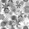 Seamless gray water colours simple floral pattern eps10