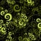 Seamless green abstarct twirl pattern
