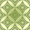Seamless green abstract background with rhomboid patterns