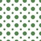 Seamless Green Circles on white background pattern vector illustration design. Great for wallpaper, bullet journal, scrap booking,