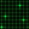 Seamless green grid with stars