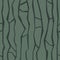 Seamless green minimal pattern with abstract lines kintsugi print. Minimalistic abstract natural print with broken lines