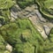 Seamless Green Terrain Background