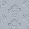 .Seamless grey pattern of decorative delicate flowers