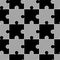 Seamless grey pattern Puzzle. Vector illustration for background design