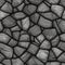 Seamless grey pebbles pattern made with Generative AI.