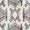 Seamless grungy tribal ethnic rug motif pattern.