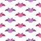 Seamless halloween pattern with cute bats.