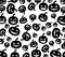 Seamless Halloween pumpkins background