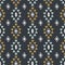 Seamless hand drawn geometric tribal pattern with rhombuses and triangles. Vector navajo design.