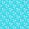 Seamless hand drawn pattern of abstract blackberry isolated on blue background. Vector floral illustration. Cute doodle modern