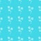 Seamless hand drawn pattern of abstract blackberry isolated on blue background. Vector floral illustration. Cute doodle modern