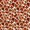 Seamless Hand Drawn pattern of animal skin texture - giraffe. Abstract Wild Animal Skin Print