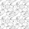 Seamless Hand Drawn Pattern with Different Vegetables