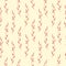 Seamless hand drawn pattern with thin elegant dark red branches on a beige