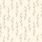 Seamless hand drawn pattern with thin elegant gray branches on a cold beige background