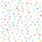 Seamless hand drawn pattern with wave and whirlpool. Vector colorful illustration.