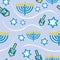 Seamless Hanukkah Pattern