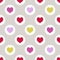 Seamless heart geometric pattern