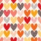 Seamless heart pattern