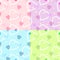 Seamless heart pattern for backgrounds / vector