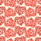 Seamless heart pattern. Valentines day background