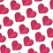 Seamless heart pattern on the white backround