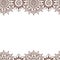 Seamless Henna Borders Vector Abstract Floral Patterns 4