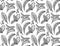 Seamless herbal pattern with stevia and peppermint plants. Nature and naturalness. Hand drawn background with strokes. Vector