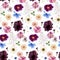 Seamless herbarium pattern