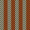 Seamless herringbone pattern in Halloween traditional colors. Color blocks mosaic abstract on white background. Zigzag