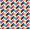 Seamless herringbone tiles colorful pattern