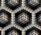 Seamless hexagon cube background texture