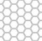 Seamless hexagons pattern. White geometric background.