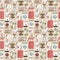 Seamless home appliances pattern